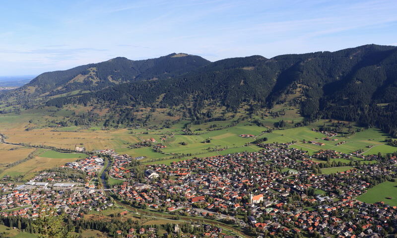 Jenseits von Oberammergau liegt der Hörnle-Höhenrücken