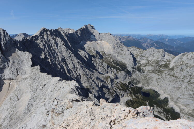 Rückblick von der Alpspitze zum Jubiläumsgrat