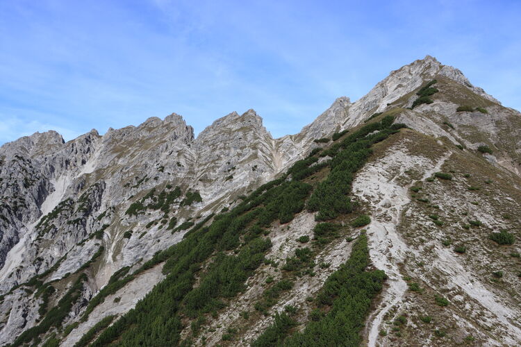 Freiungen und Kuhljochspitze lassen sich vom Zirler Kreuzjöchl studieren