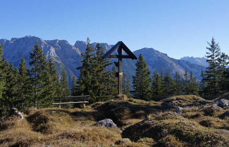 Blick vom Grünkopf zur Nördlichen Karwendelkette