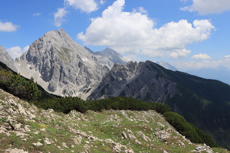 Die Südseite der Mieminger Kette ist ein für mich ungewohnter Anblick