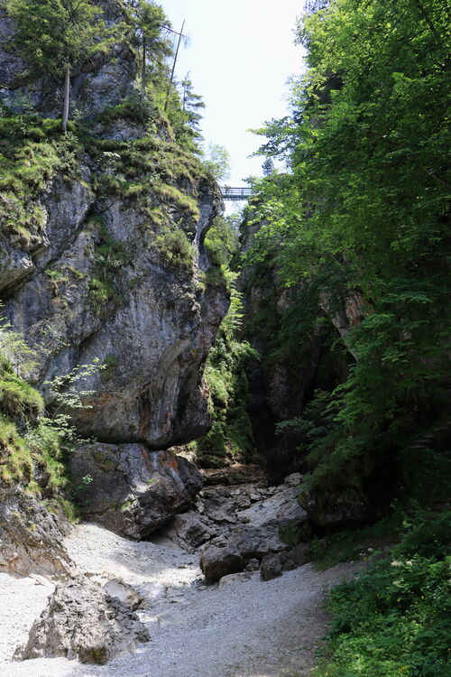 Am Ausgang der Asamklamm