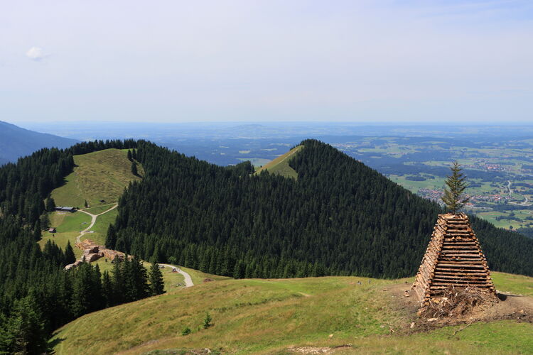 Rückblick vom Hinteren Hörnle zu den beiden bereits besuchten Nachbarn